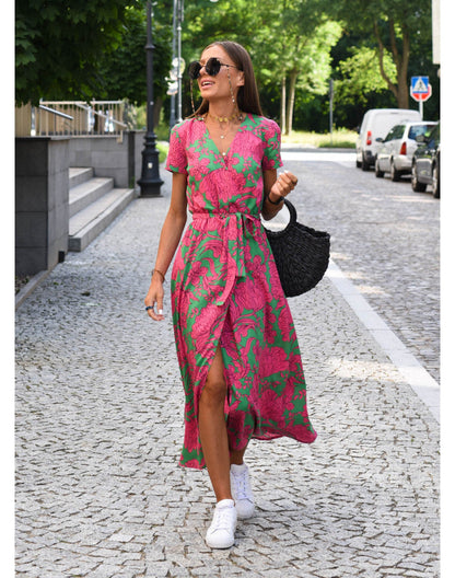 Louise™ - Elegant kjole med print