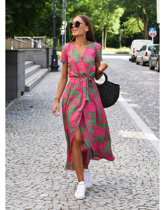 Louise™ - Elegant kjole med print
