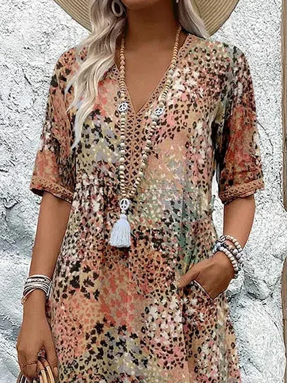 Yolanthe - Vibrerende midi-kjole