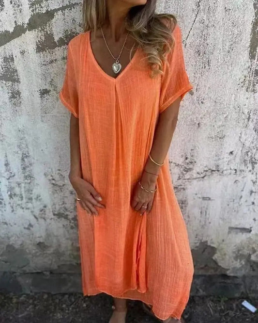 Anne -  Løs sommerkjole